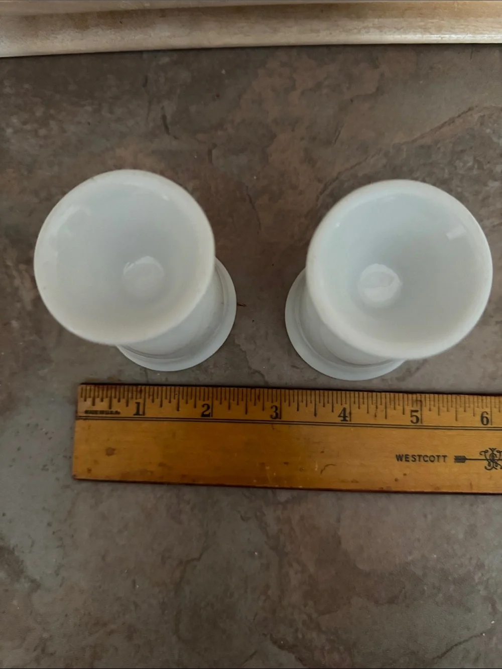 Corelle White Ceramic Egg Cups - Set of 2
